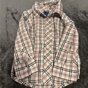 Old Navy Red and Black Button Down Shirt